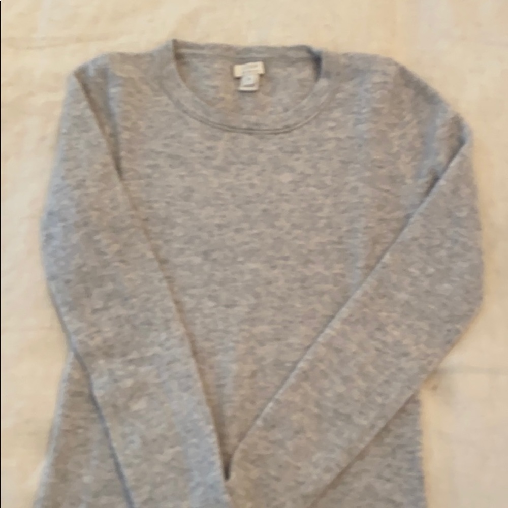 Gray cashmere sweater